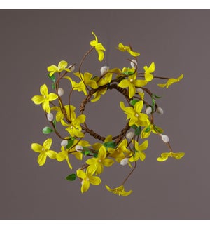 Candle Ring - Forsythia, Pussy Willows