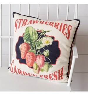 Pillow - Garden Fresh Strawberries
