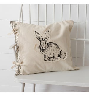 Pillow With Slip - Rabbit Slip with Ties