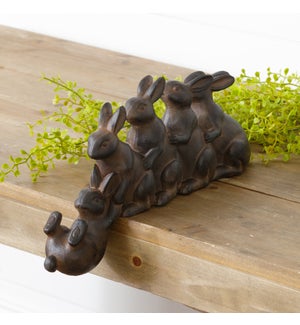Shelf Sitter - Rabbits Playing