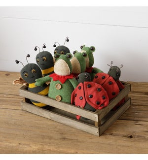 Animal Crate - Bumblebee, Ladybug, Frog