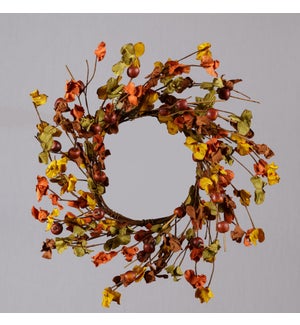 Wreath - Autumn Flowers And Berries