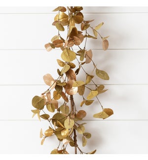 Garland - Shimmer Gold With Copper Accents Eucalyptus