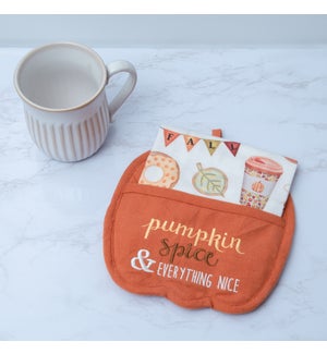 Pot Holder And Tea Towel - Pumpkin Spice