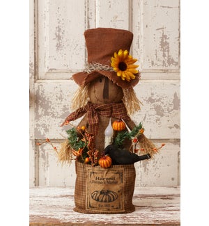 Scarecrow - Harvest Farmer's Market Led Candle