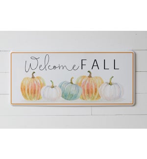Metal Sign - Welcome Fall Pumpkin Patch
