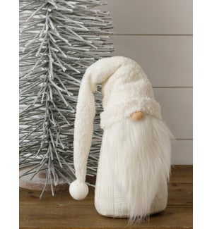 "Gnome - White With Fuzzy Hat, Lg"