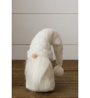 "Gnome - White With Fuzzy Hat, Sm"