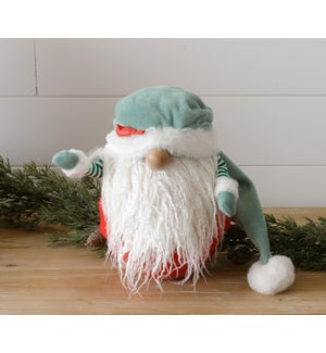 Santa Gnome Tumbler, Red Body And Green Hat