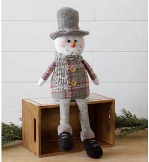 Snow Buddies - Snowman Sitter With Top Hat