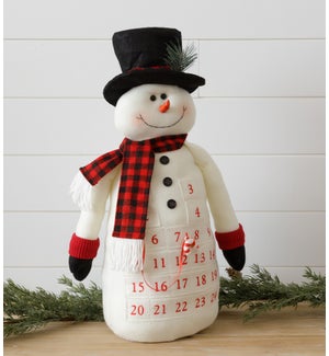 Plush Snowman Countdown Calendar