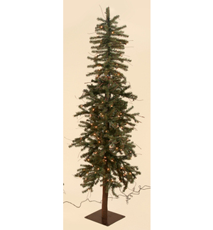 Christmas Tree - Alpine, 643 Tips And 180 Lights, 6' H