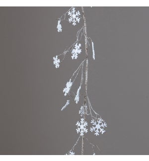 Garland - Frosted Twigs and Snowflakes