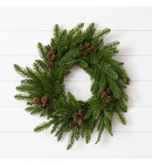 Wreath - Pine With Cones