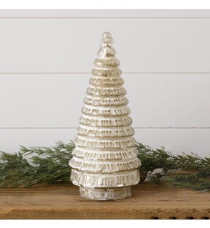 Frosted Mercury Glass Tree, Lg