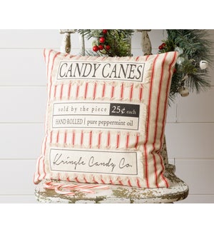 Striped Candy Cane Pillow