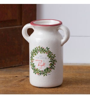 Pitcher - Farmhouse Christmas, Merry And Bright