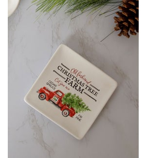Christmas Tree Farm Appetizer Plate
