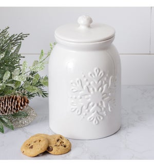 Snowflake Cookie Jar