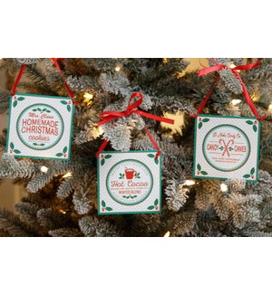 Ornaments - Cookies, Candy Canes, Cocoa