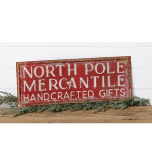 Embossed Sign - North Pole