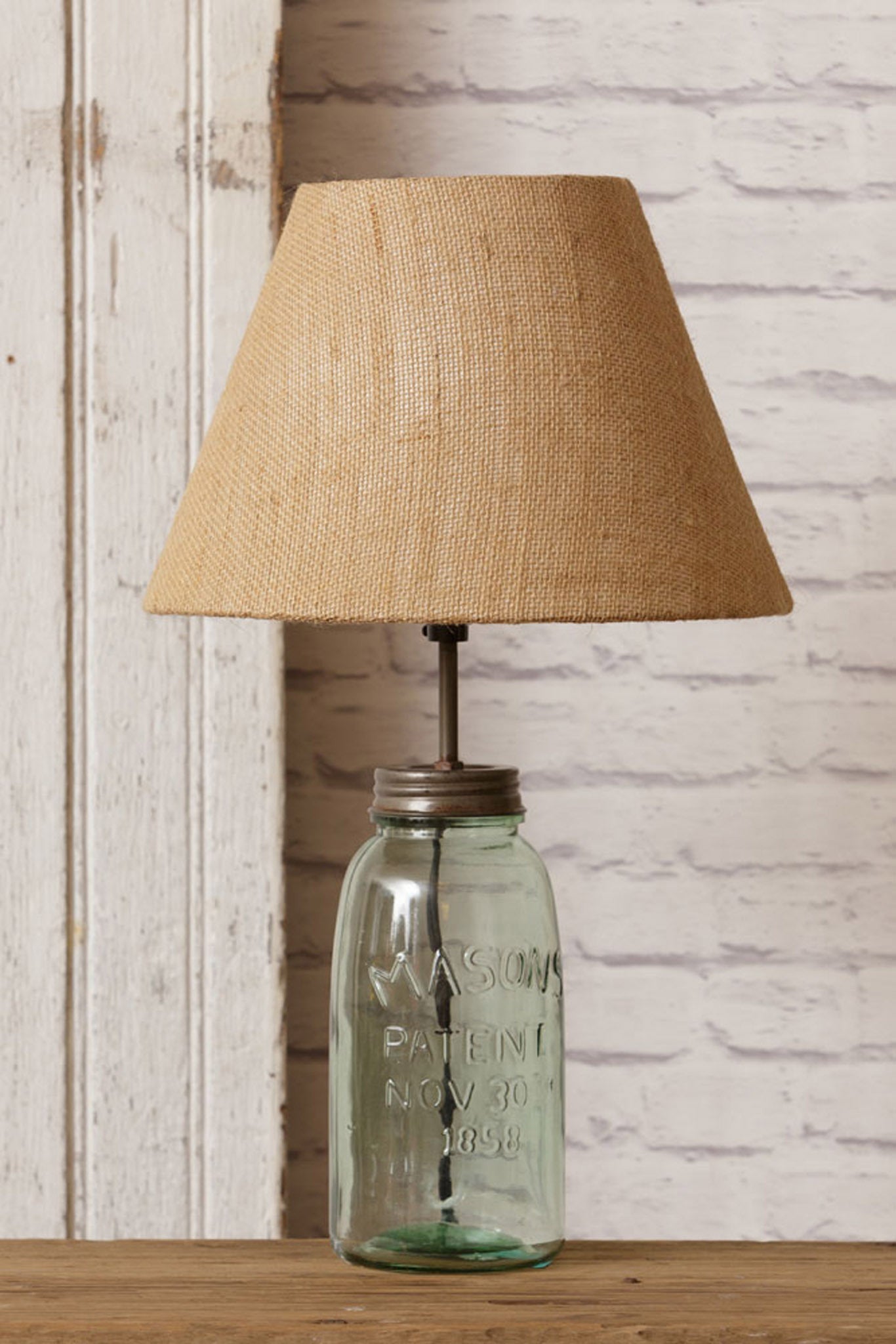 mason jar bedside lamp