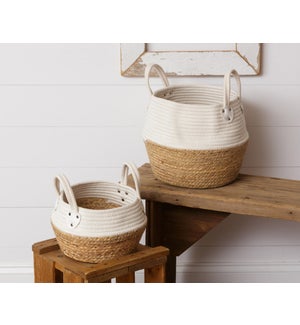 Rope and Straw Baskets