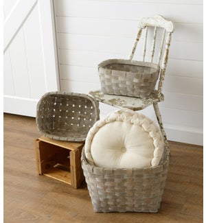 Three-Piece Chipwood Basket Set