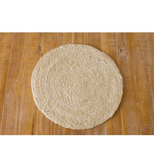 Bleached Jute Round Placemat