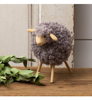 Gray Sheep With Wood Legs