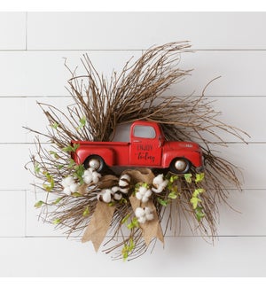 Wreath - Twig, Truck and Cotton