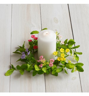 Candle Ring - Mini Color Flowers