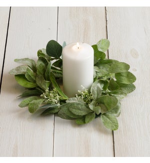 Candle Ring - Seeded Silver Dollar Eucalyptus