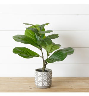 Potted Faux Fiddle Leaf Fig