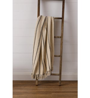 Striped Throw With Tassels