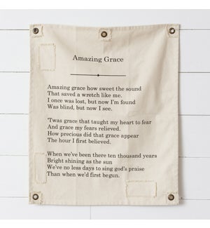 Canvas Wall Hanging - Amazing Grace