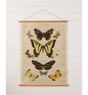 Scroll Wall Hanging - Butterfly