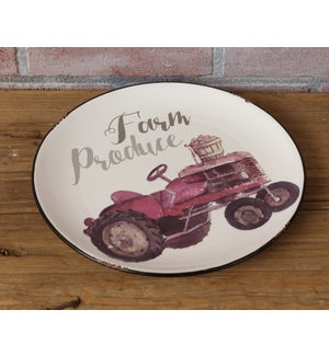 "Plate - Round, Farm Produce"