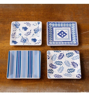 Out Of The Blue - Square Plates, Assorted