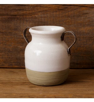 Earthenware - Two Handled Vase, Sm