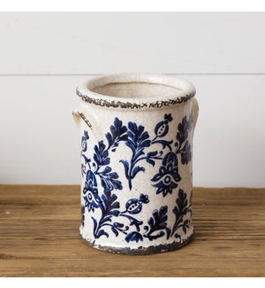 Pottery - Blue Floral, Small