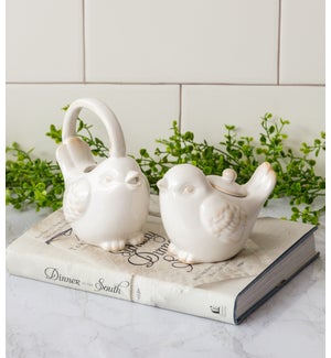 Ceramic Birds - Cream And Sugar