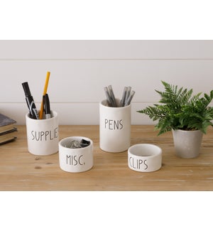 Ceramic Desktop Organizing Cups