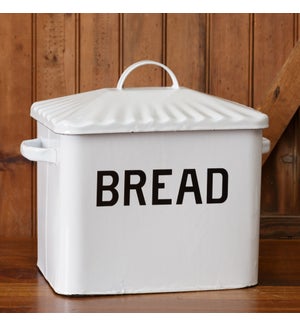 White Enamelware - Bread Box