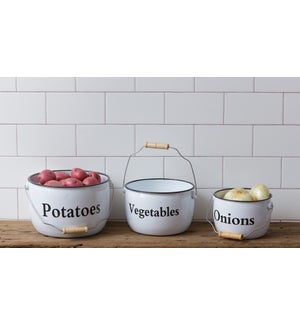 Pots - Potatoes, Vegetables, Onions