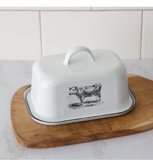 Enamelware – Cow Butter Dish
