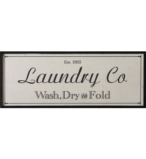 Sign - Laundry Wash Dry Fold