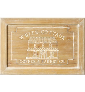 Wood Sign - White Cottage Coffee And Bakery Co.