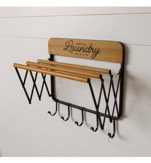 Laundry Shelf With Hooks
