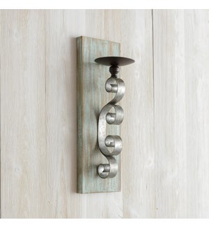 Green Antiqued Wall Sconce